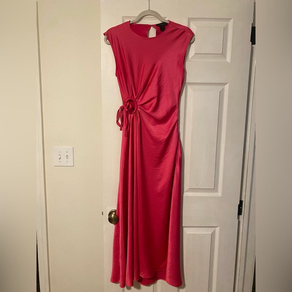 Hot Pink House of Harlow 1960 Midi Dress